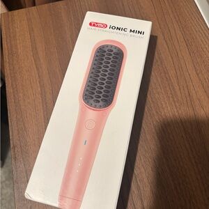 TYMO Ionic Mini Hair Straightening Brush - Pink
